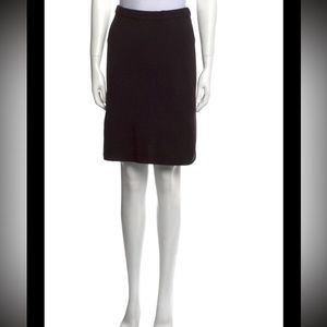 S max mara wool sweater skirt black